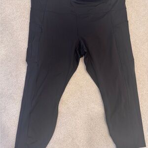 Athleta Ultimate Stash II 7/8 Tight Black Legging Size 2X
